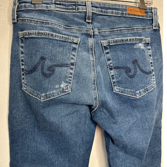 AG-ED Adriano Medium Light Wash Prima Crop Cigarette Leg Jeans 30 - Picture 9 of 16